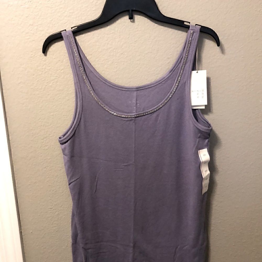NWT Beaded Lilac Tank